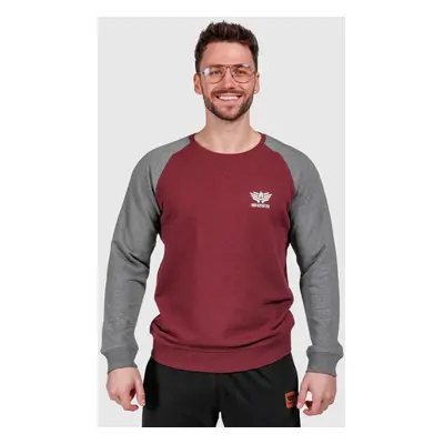 Pánská mikina Iron Aesthetics Jumper, wine/grey