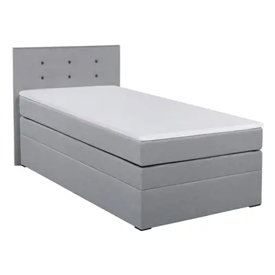 Boxspring postel 90x200cm, sivá