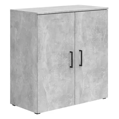 Komoda Cabinet světle šedá, š: 80 cm