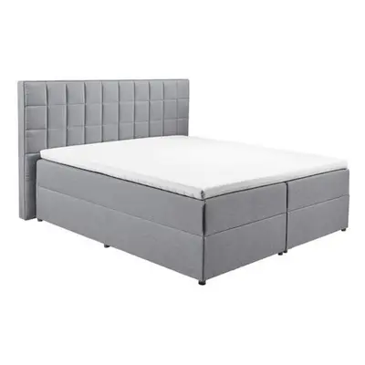 Boxspring postel ALASKA 180x200 cm šedá