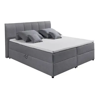 Boxspring postel GRANADA šedá 180x200 cm