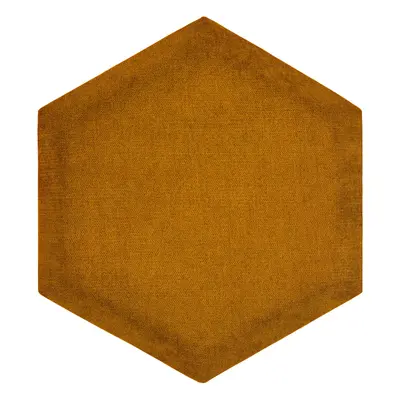 čalouněný panel 2ks, 36x32cm hexagon, medová