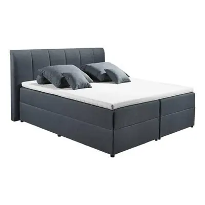 Boxspring postel GRANADA antracitová 180x200 cm