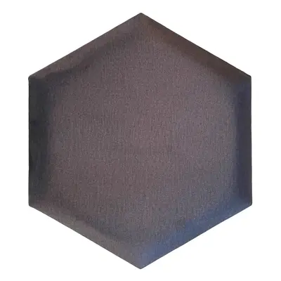 čalouněný panel 2ks, 36x32cm hexagon, antracitová