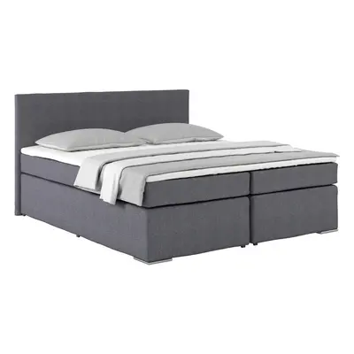 Postel Boxspring NERO PL: 180/200cm, tmavě šedá