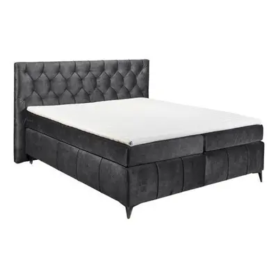 Boxspring postel Pembroke, 180x200, antracitová