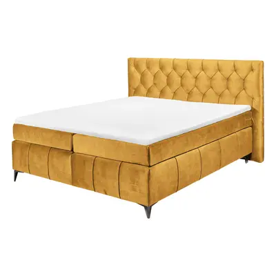 Boxspring postel Pembroke, 180x200, okrová