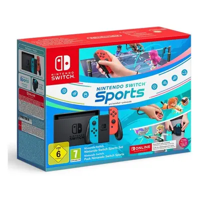 Nintendo Switch Konzole Neon + Switch Sports + 12M NSO