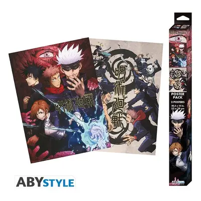 Set 2 plakátů Jujutsu Kaisen - Group & Schools (52x38 cm)