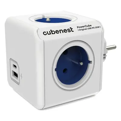 CubeNest PowerCube Original USB PD 20W, A+C, modrá