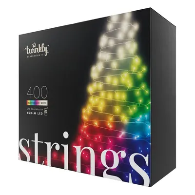 Twinkly Strings Special Edition chytré žárovky na stromeček 400 ks 32m černý kabel