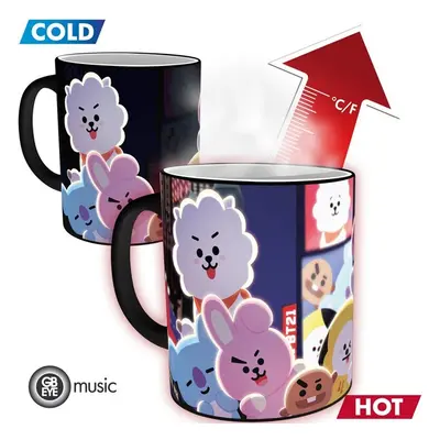 Hrnek BT21 - Times Square (měnící se motiv) 320 ml