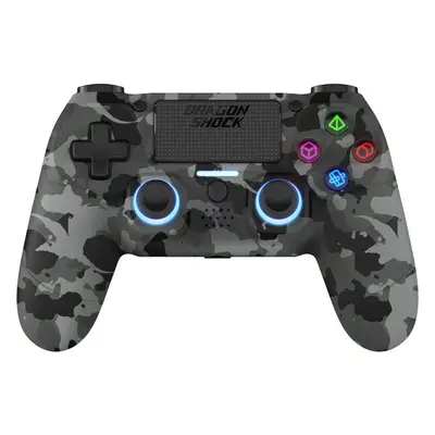 DragonShock Mizar bezdrátový ovladač PS4 Grey Camo