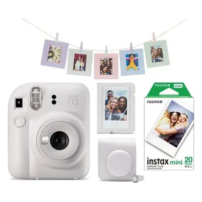 Fujifilm Instax Mini 12 bílý + Mini 12 ACC kit + 2x10 film