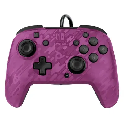 PDP Faceoff Deluxe+ Audio Controller Camo Purple (Switch)