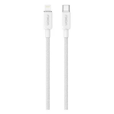 Rixon datový a nabíjecí kabel USB-C/Lightning nylon PD27W