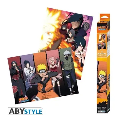 Set 2 plakátů Naruto Shippuden - Groups (52x38 cm)