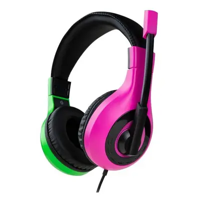 Headset Bigben Wired Stereo Pink + Green (Switch)