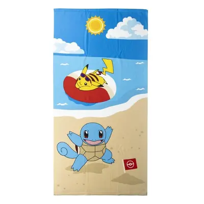 Osuška Pokémon - Squirtle on the Beach 140 x 70 cm