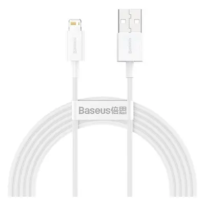 Baseus Superior Series rychlonabíjecí kabel Lightning 2.4A 2m bílá