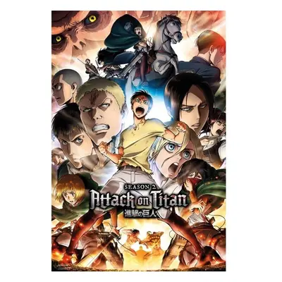 Plakát Attack On Titan Season 2 - Season 2 Collage Key Art (76)