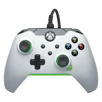 PDP drátový ovladač Neon White (Xbox/PC)