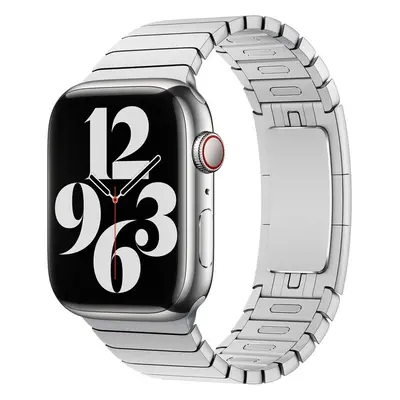 Apple Watch 49/45/44/42mm stříbrný článkový tah