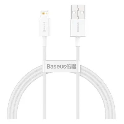 Baseus Superior Series rychlonabíjecí kabel Lightning 2.4A 1m bílá