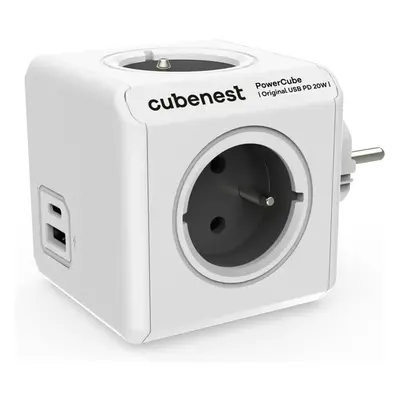 CubeNest PowerCube Original USB PD 20W, A+C, šedá