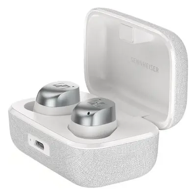 Sennheiser Momentum 4 TWS bezdrátová sluchátka, bílá/stříbrná