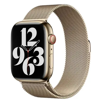 Apple Watch 49/45/44/42mm zlatý milánský tah