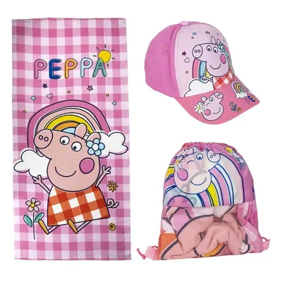 Dětská sada ručníku a kšiltovky Peppa Pig