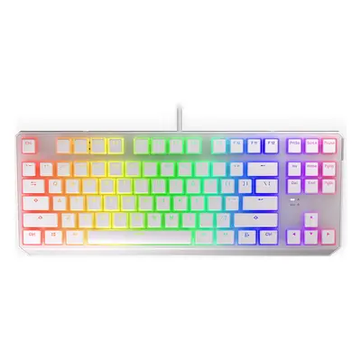 Endorfy Thock TKL Pudding Onyx klávesnice Kailh Blue US bílá