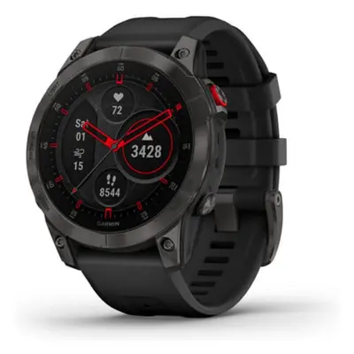 Garmin epix (Gen 2) Sapphire, černé/ černý silikonový řemínek