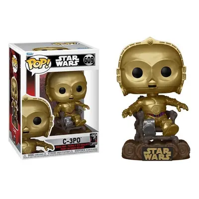 Funko POP! #609 Star Wars: RotJ 40th- C3P0 in chair