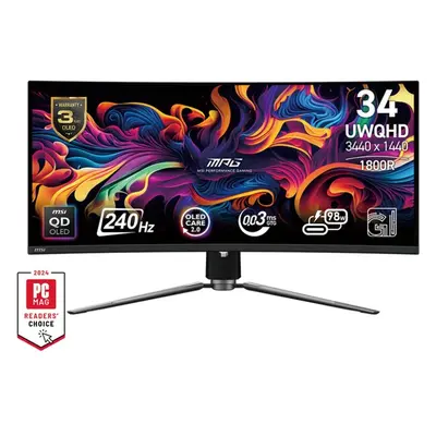 MSI MPG 341CQPX QD-OLED herní monitor