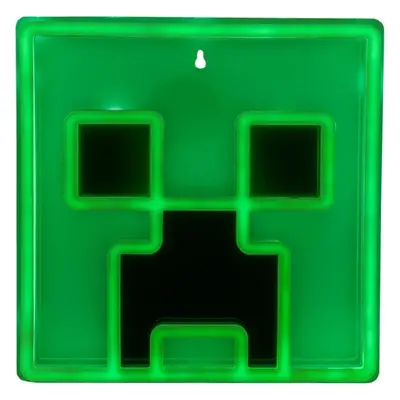 Lampička Minecraft - Creeper Neon