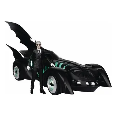 Figurka McFarlane Toys Batman Forever DC Multiverse - Alfred Pennyworth & Batmobile (Gold Label)