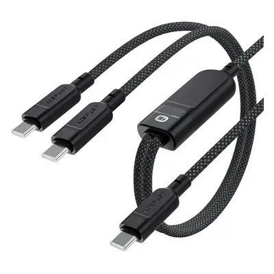 Acefast USB-C 2v1 100W inteligentní nabíjecí datový kabel, 1,2m