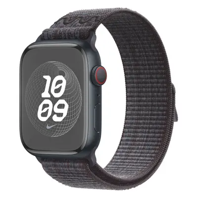 Apple Watch 49/45/44/42mm černo-modrý provlékací sportovní řemínek Nike