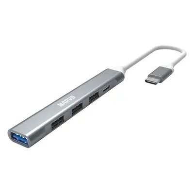 Marvo UH008 USB-C HUB 5v1 (4x USB-A, 1x USB-C) šedý