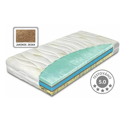 Tvrdší zdravotní matrace BIOTHERM XXL, 25cm, 90x200cm, 160kg, 2x kokos a studená pěna