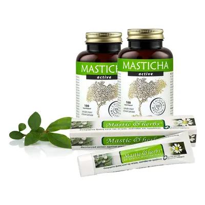 Masticha Active 2x + zubní pasta