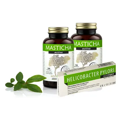 Apothecary s.r.o., Chioská masticha - 2x Masticha Active + HP Test kúra - 2 x 100 kapslí