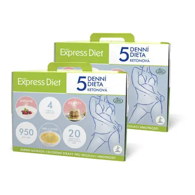 2 x 5denní proteinová dieta Express Diet na hubnutí, 40x59 g