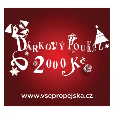 Vsepropejska Červený dárkový poukaz (elektronický) Typ: 2000 Kč