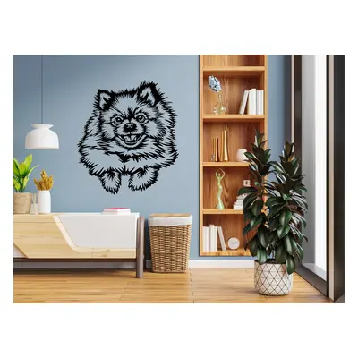 Vsepropejska Pomeranian dřevěná dekorace na zeď Rozměr (cm): 16 x 14, Typ: Pomeranian 1