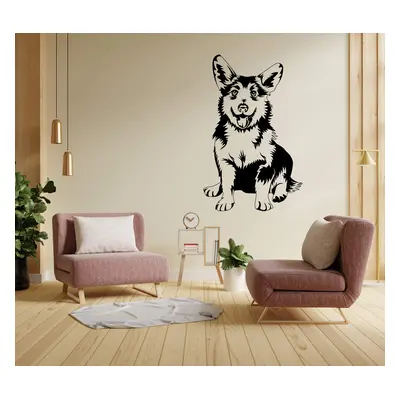 Vsepropejska Welsh Corgi Pembroke dřevěná dekorace na zeď Rozměr (cm): 38 x 25, Typ: Corgi 2