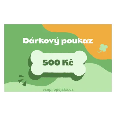 Vsepropejska Gift dárkový poukaz Typ: 500 Kč