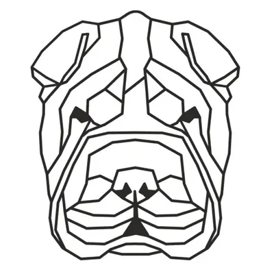 Vsepropejska Šarpej 2 dřevěná dekorace na zeď Rozměr (cm): 38 x 21
